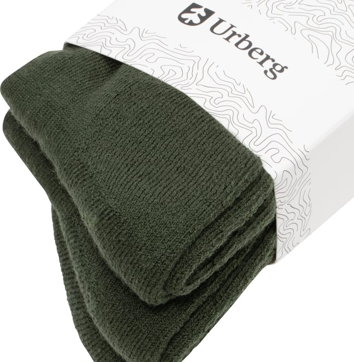 Urberg Thicker Every Day Merino Wool Sock 3p Adult Kombu Green Urberg