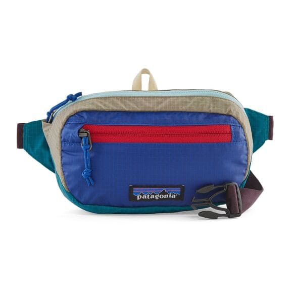 Patagonia Ultralight Black Hole Mini Hip Pack Patchwork: Belay Blue