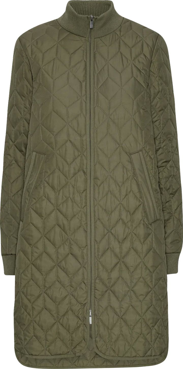 Ilse Jacobsen Women's Padded Quilt Coat Army Ilse Jacobsen