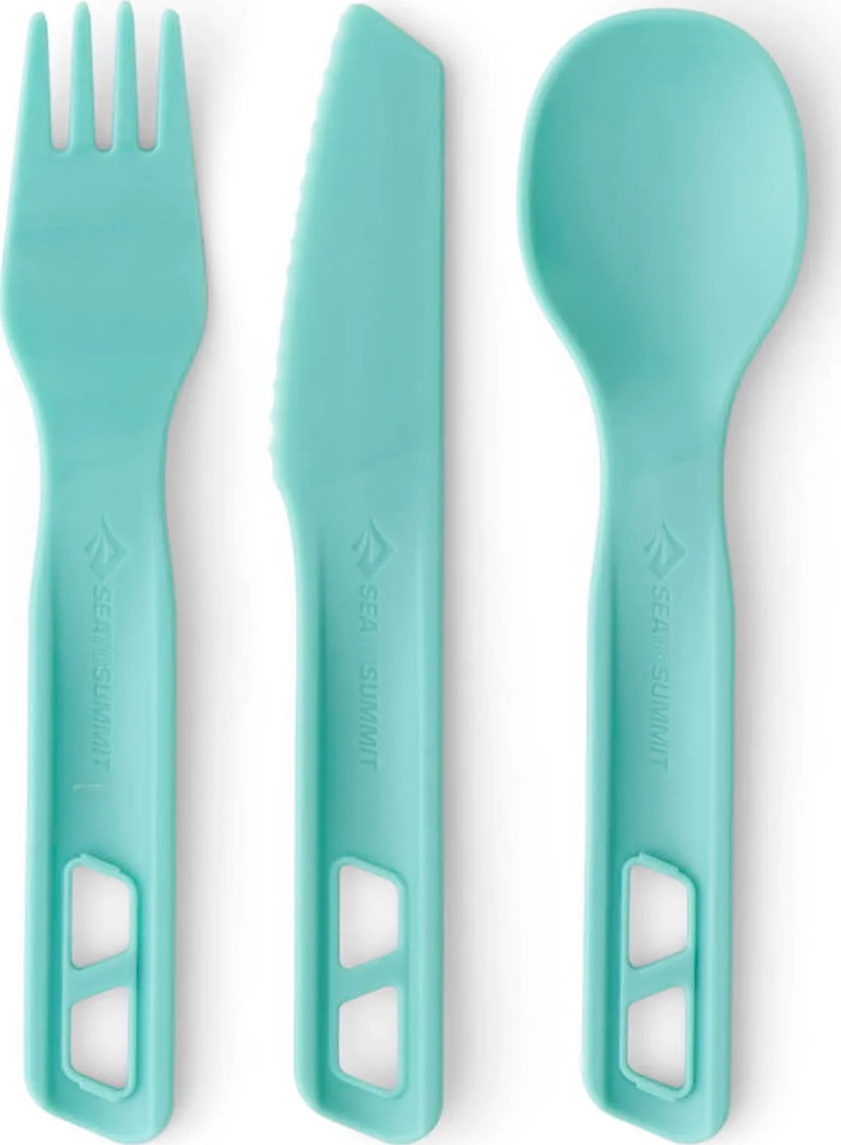 Sea To Summit Passage Cutlery Set 3 Pieces Aqua Sea Blue