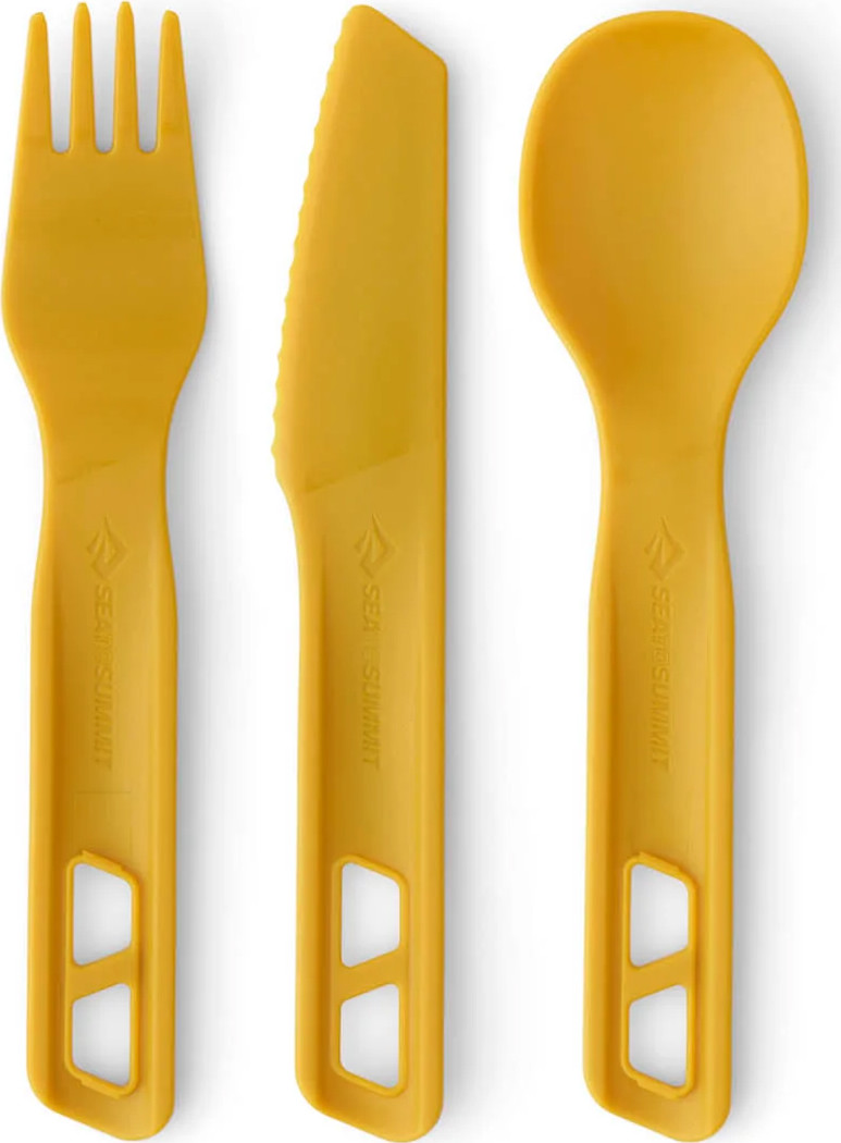 Sea To Summit Passage Cutlery Set 3 Pieces Arrowwood Yellow