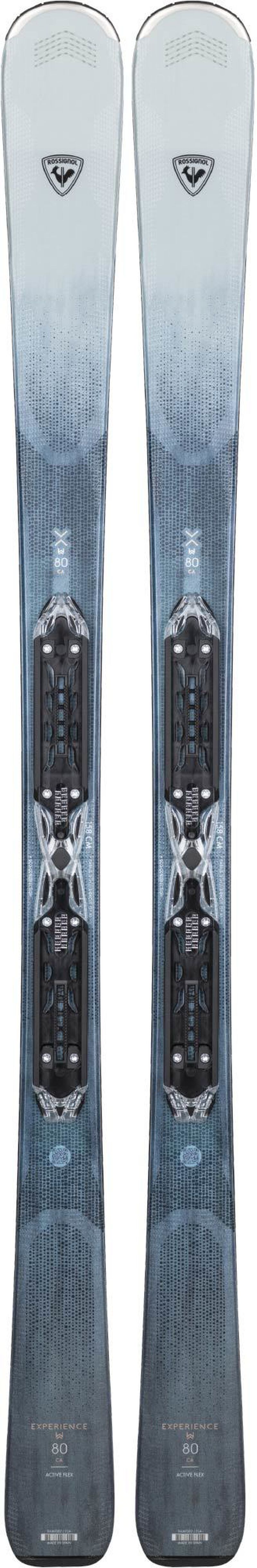 Rossignol Women’s All Mountain Skis Experience W 80 Carbon Xpress Blue/White