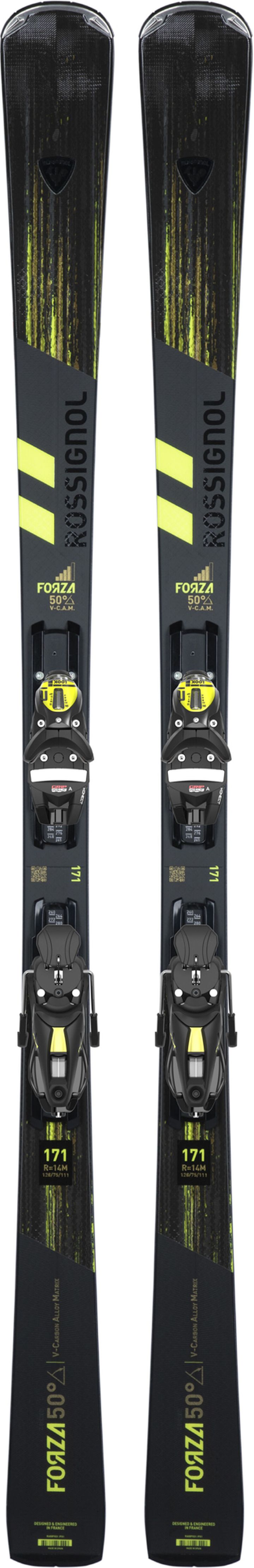 Rossignol Men's On Piste Skis Forza 50D V-Cam Konect Black/Yellow Rossignol