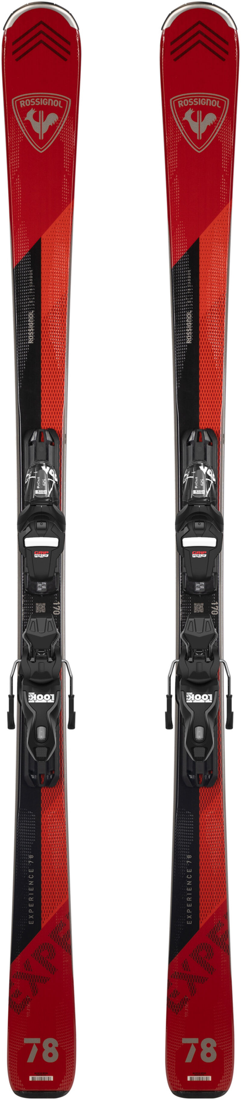 Rossignol Men’s All Mountain Skis Experience 78 Carbon Xpress Red/Black