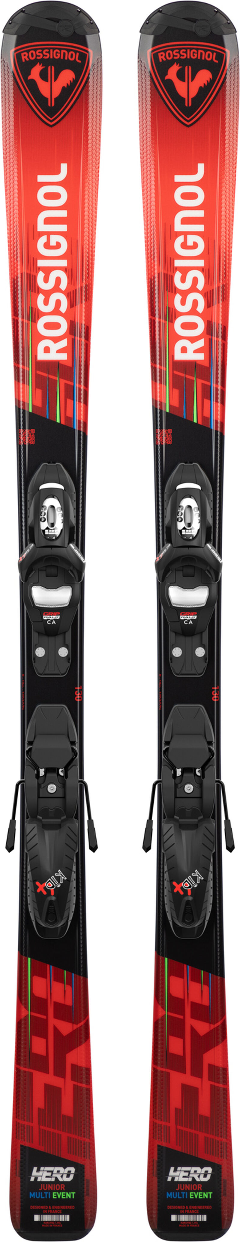 Rossignol Kids’ On Piste Skis Hero JR 100-140 Kid-X Red/Black