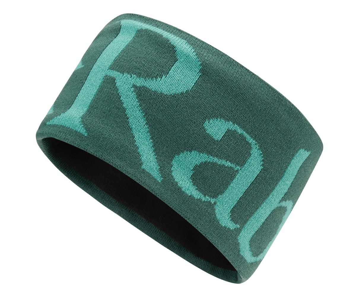 Rab Rab Knitted Logo Headband Green Slate/Glacier Blue