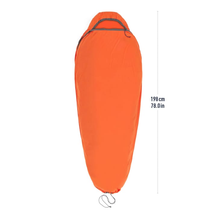 Sea To Summit Reactor Extreme Sleeping Bag Liner Compact Spicy Orange Sea To Summit