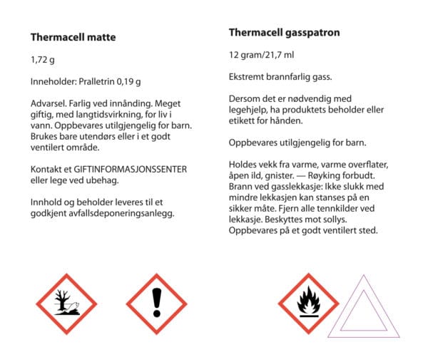 ThermaCELL Mot Mygg Refill R10 ThermaCELL