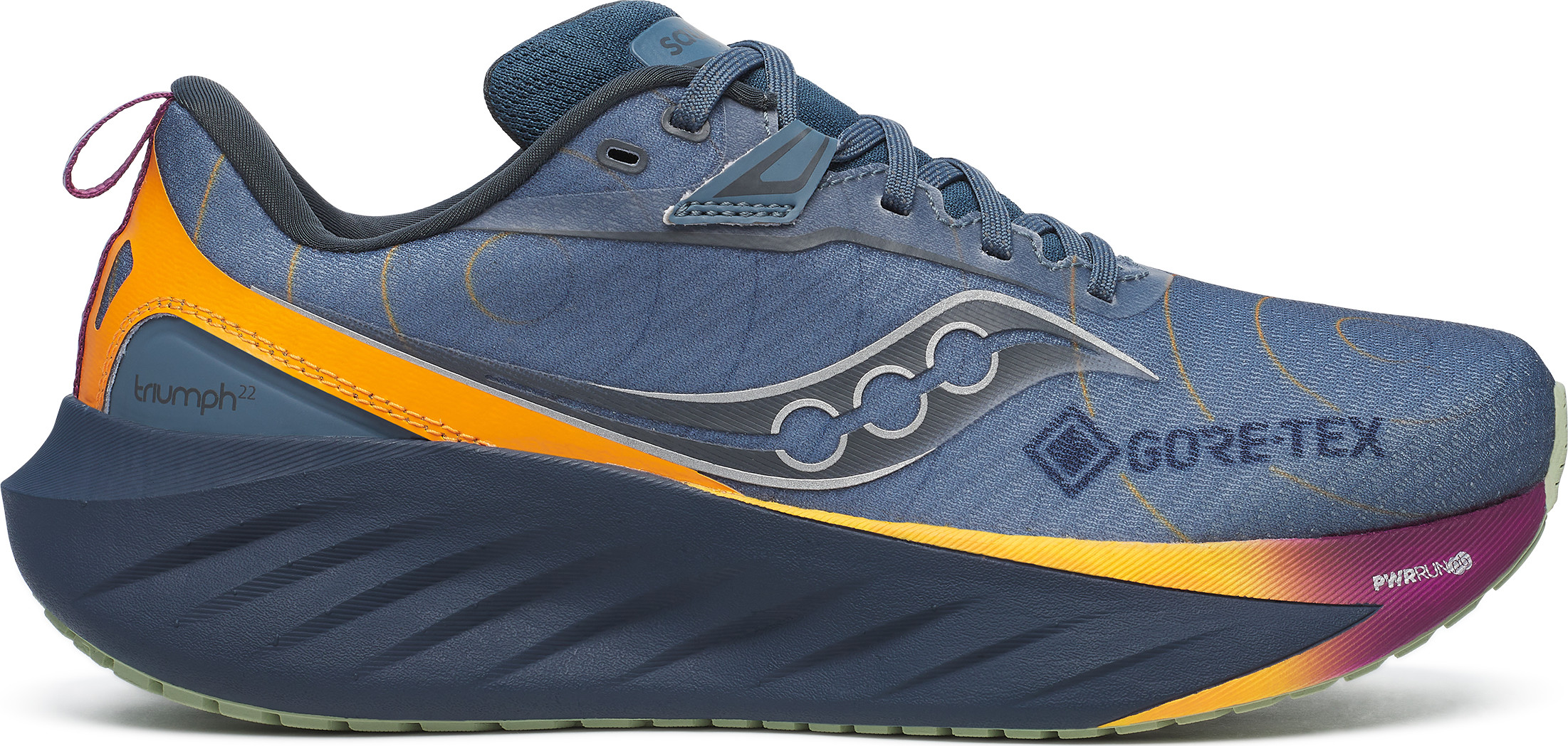 Saucony Women’s  Triumph 22 GORE-TEX Mirage/Navy