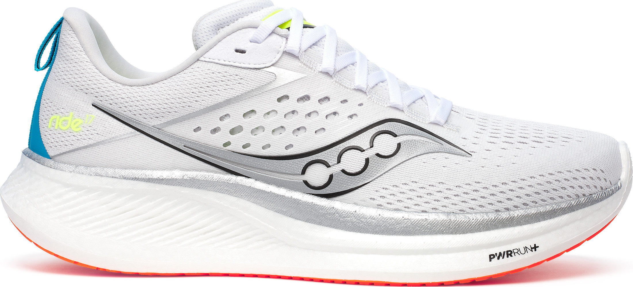 Saucony Men’s Ride 17 White/Vizi