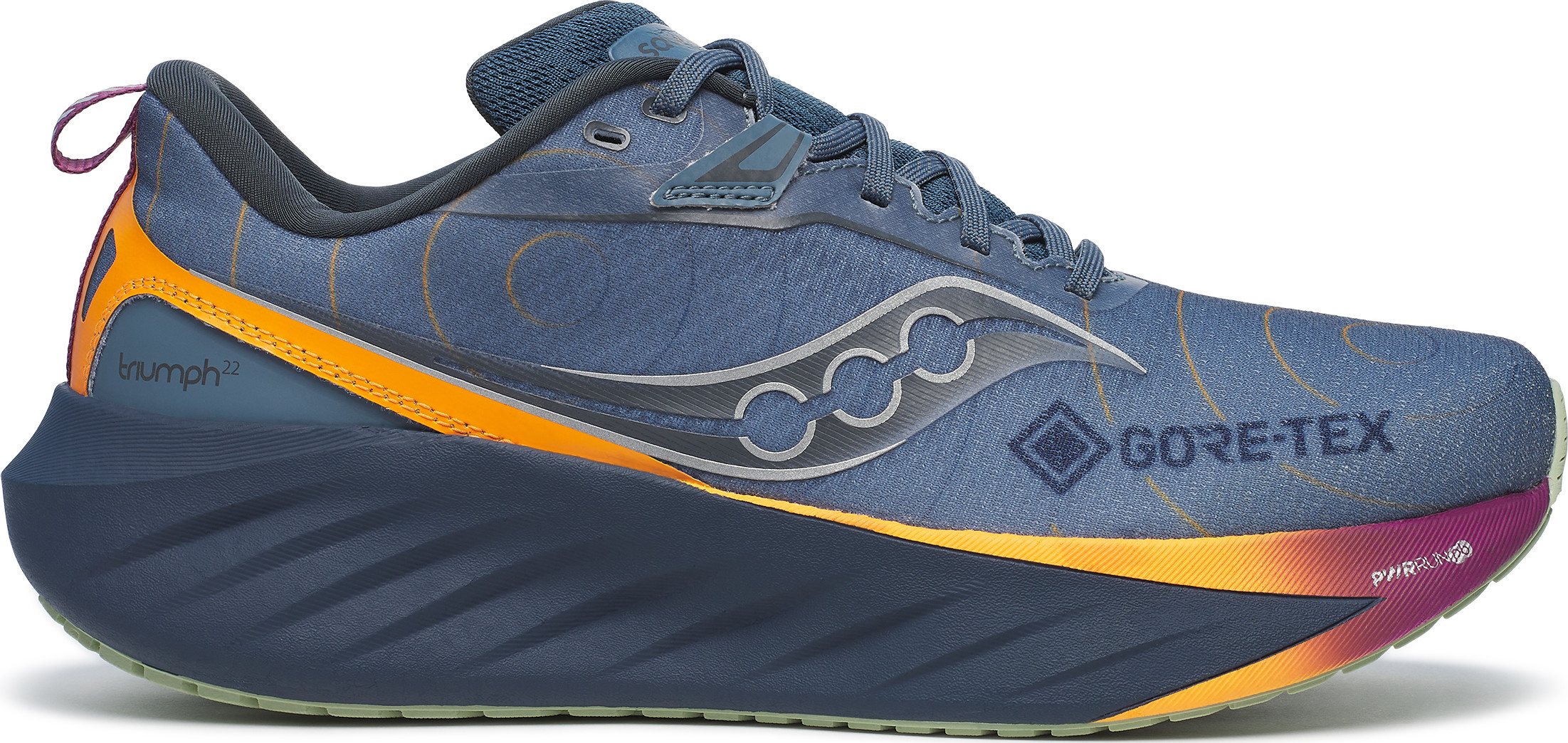 Saucony Men’s Triumph 22 GORE-TEX Mirage/Navy