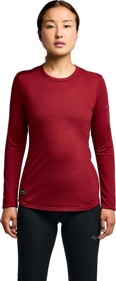 Saucony Women’s Peregrine Merino Long Sleeve Currant