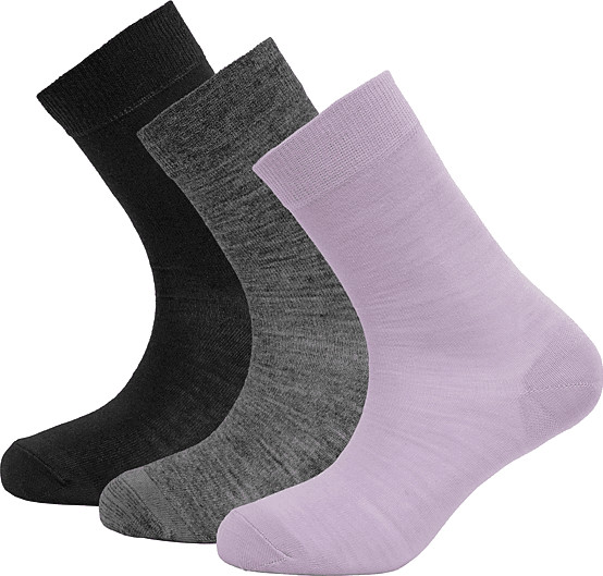 Devold Women’s Daily Merino Light Sock 3pk Orchid Mix