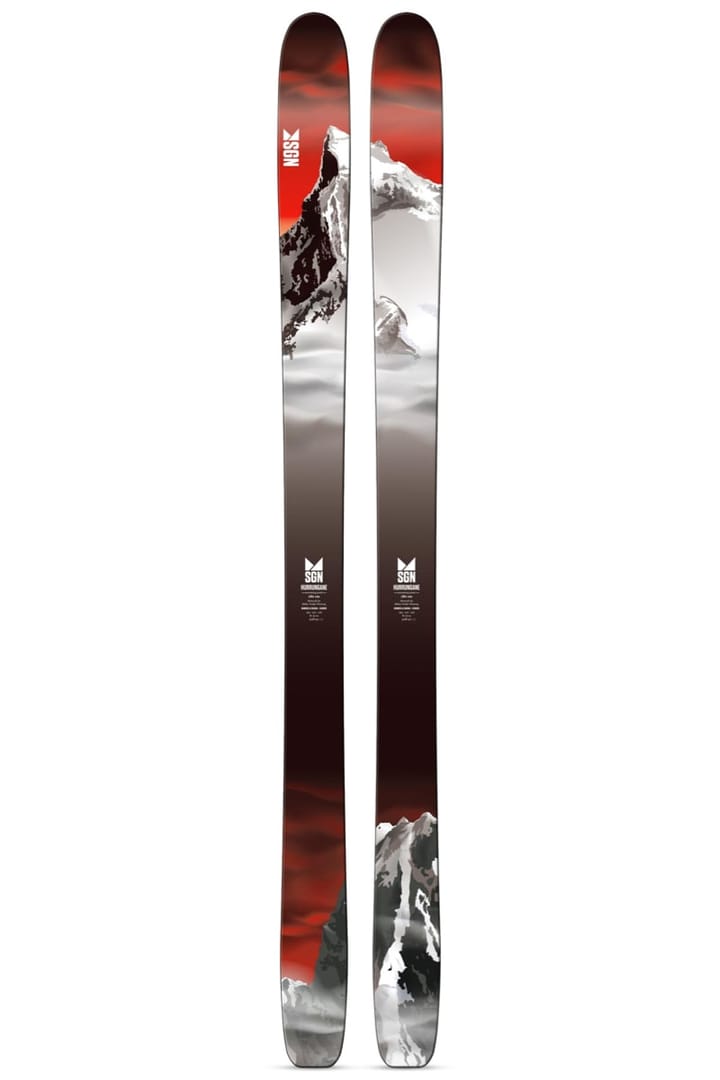 SGN Skis SGN skis Hurrungane Dark sunset artwork SGN skis