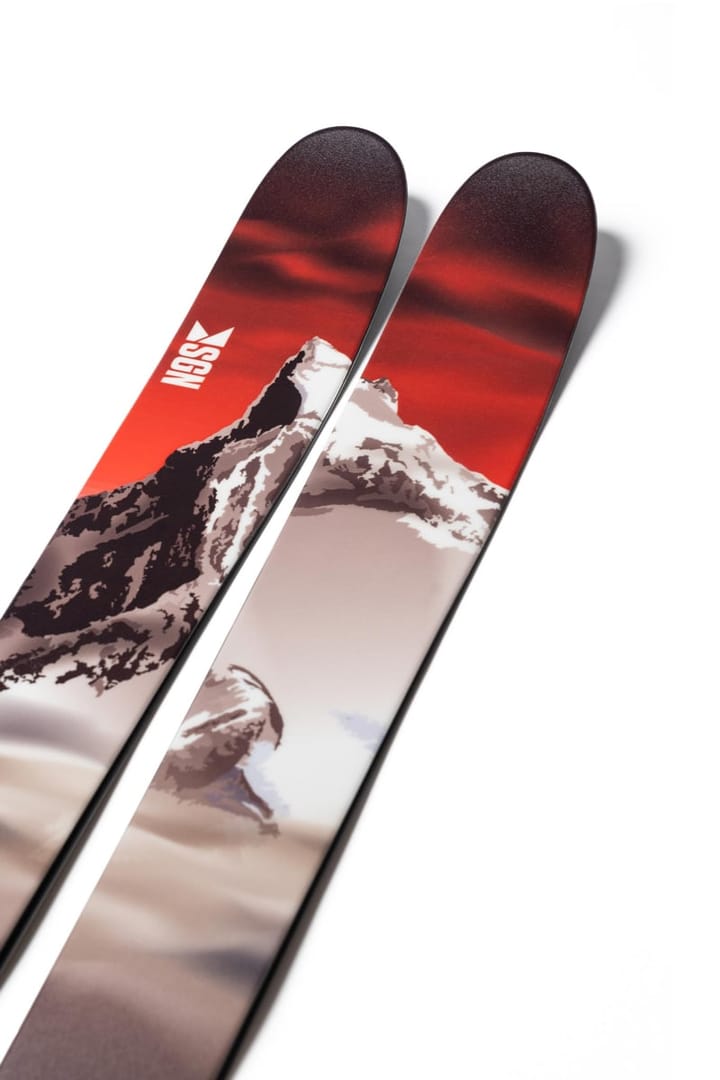 SGN Skis SGN skis Hurrungane Dark sunset artwork SGN skis