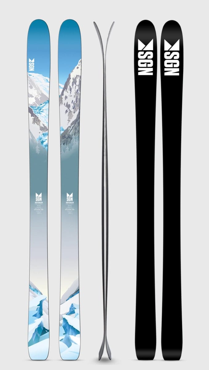 SGN Skis Jostedalen Ice Blue Artwork SGN skis