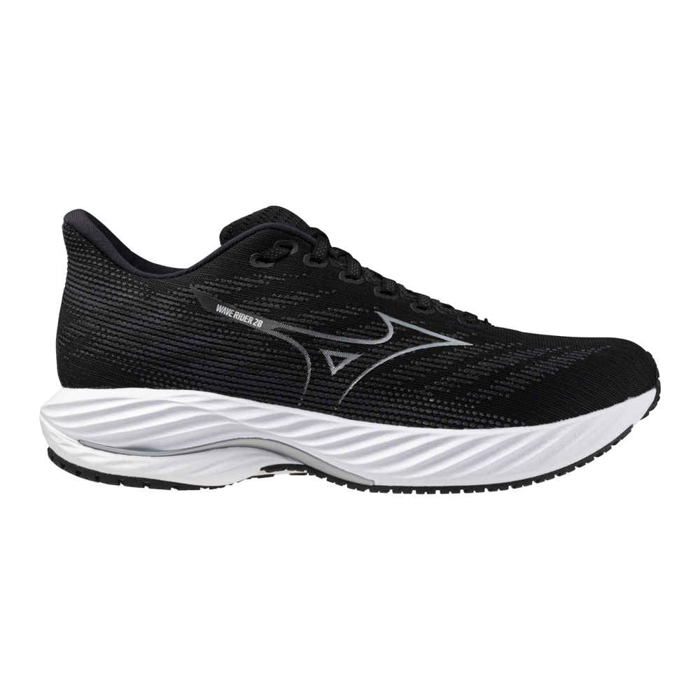 Mizuno Men’s Wave Rider 28 Black/Silver/Ebony