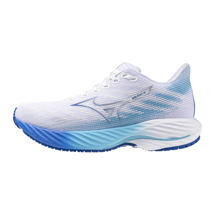 Mizuno Women's Wave Rider 28 White/Mugen Blue/River Blue Mizuno