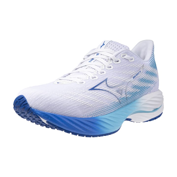 Mizuno Women's Wave Rider 28 White/Mugen Blue/River Blue Mizuno