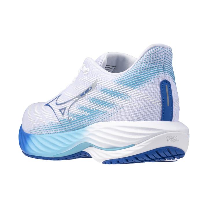 Mizuno Women's Wave Rider 28 White/Mugen Blue/River Blue Mizuno