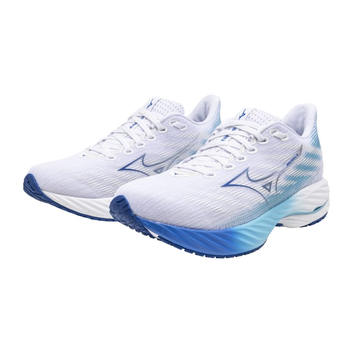 Mizuno Women's Wave Rider 28 White/Mugen Blue/River Blue Mizuno