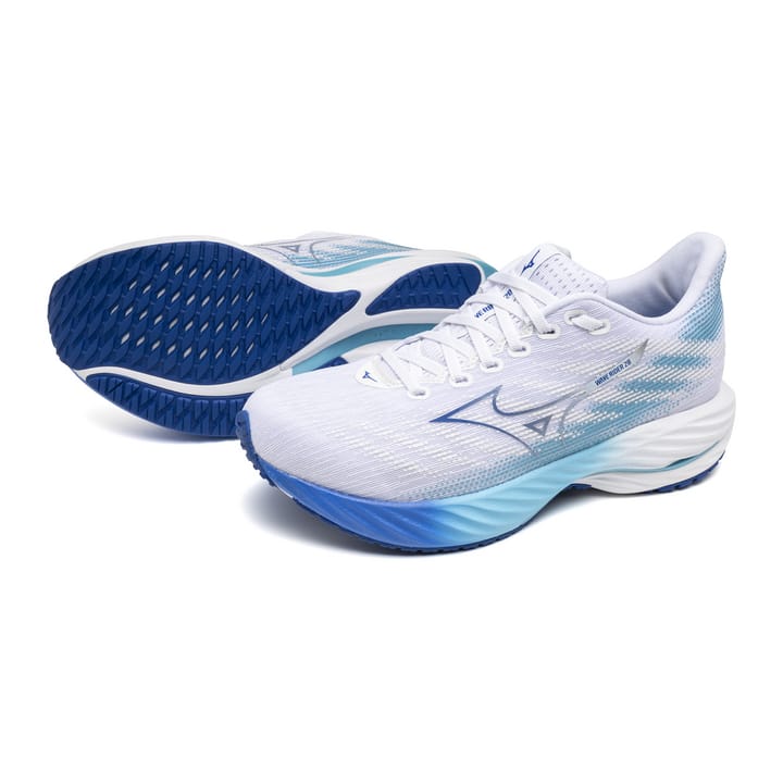 Mizuno Women's Wave Rider 28 White/Mugen Blue/River Blue Mizuno