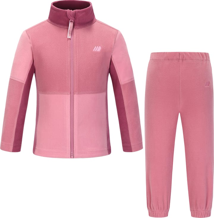 Skogstad Kids' Fongen Microfleece Set Wild Rose Skogstad