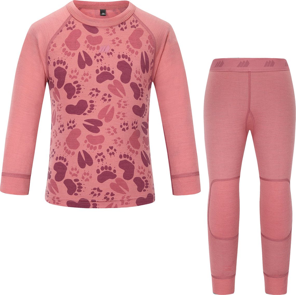 Skogstad Kids' Loppa Merinoull Set Wild Rose