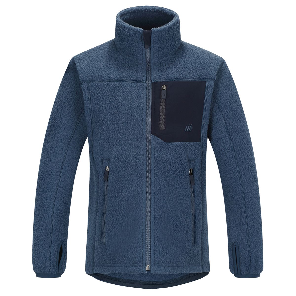 Skogstad Juniors' Leirbekk Pilefleece Jacket Dark Denim