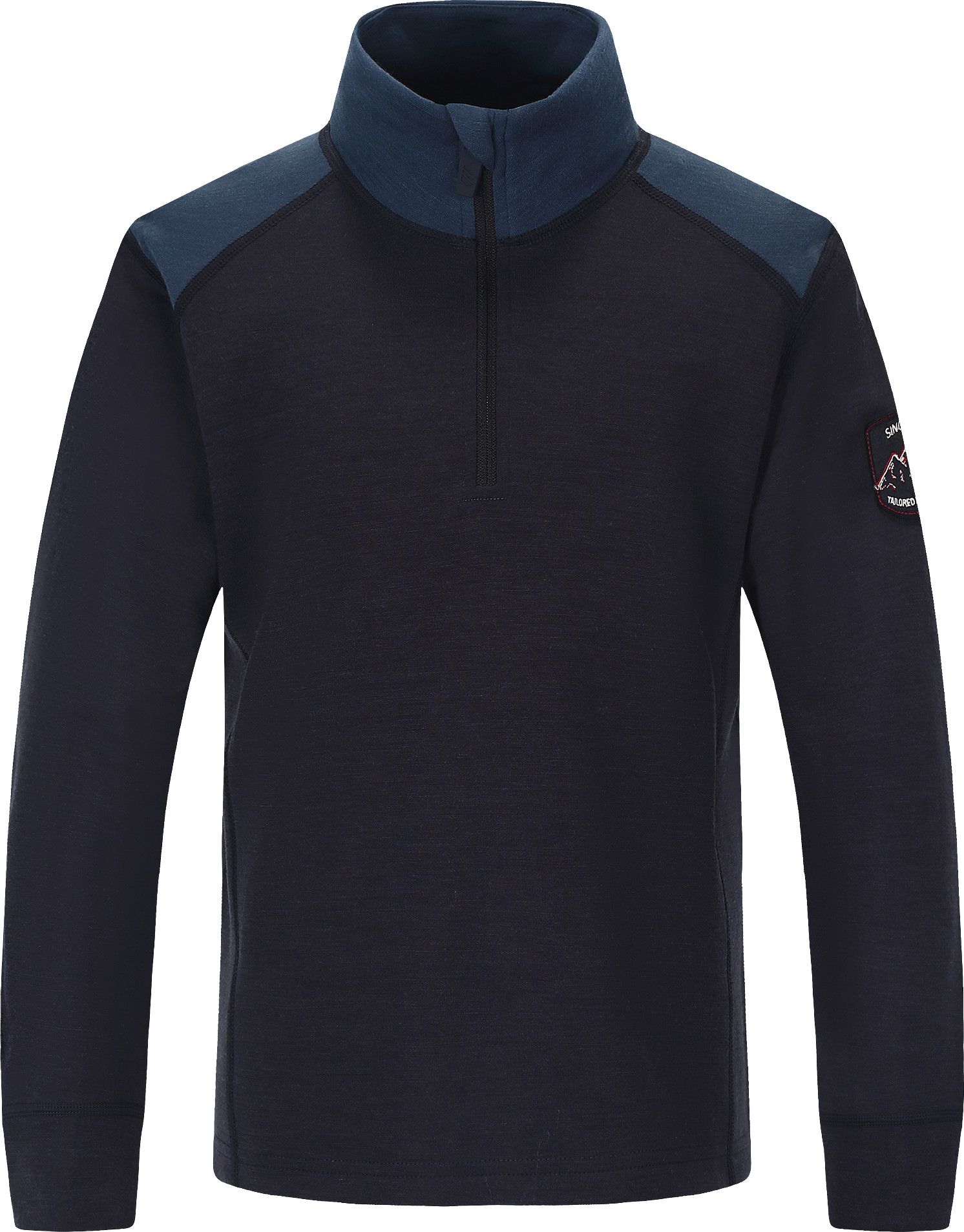 Skogstad Juniors' Hulda Merinoull Blanding Half-Zip Parisian Night