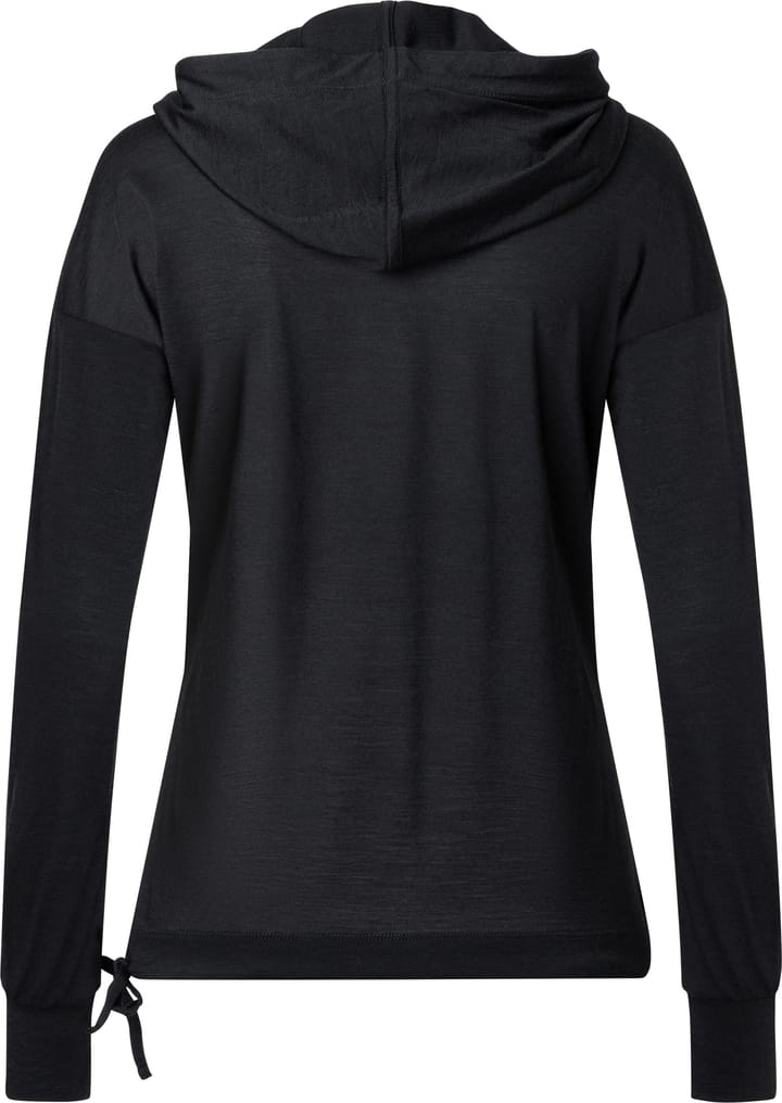 super.natural Women's Funnel Hoodie Jet Black super.natural