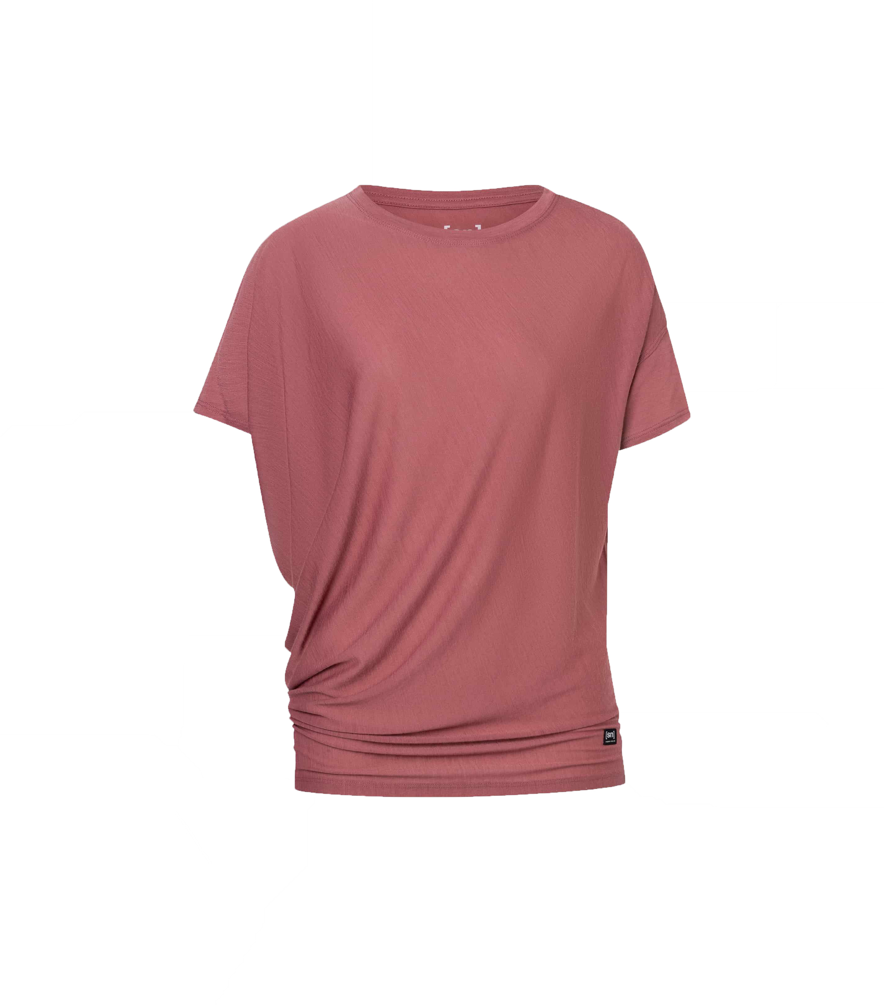 super.natural Women’s Yoga Loose Tee Roan Rouge