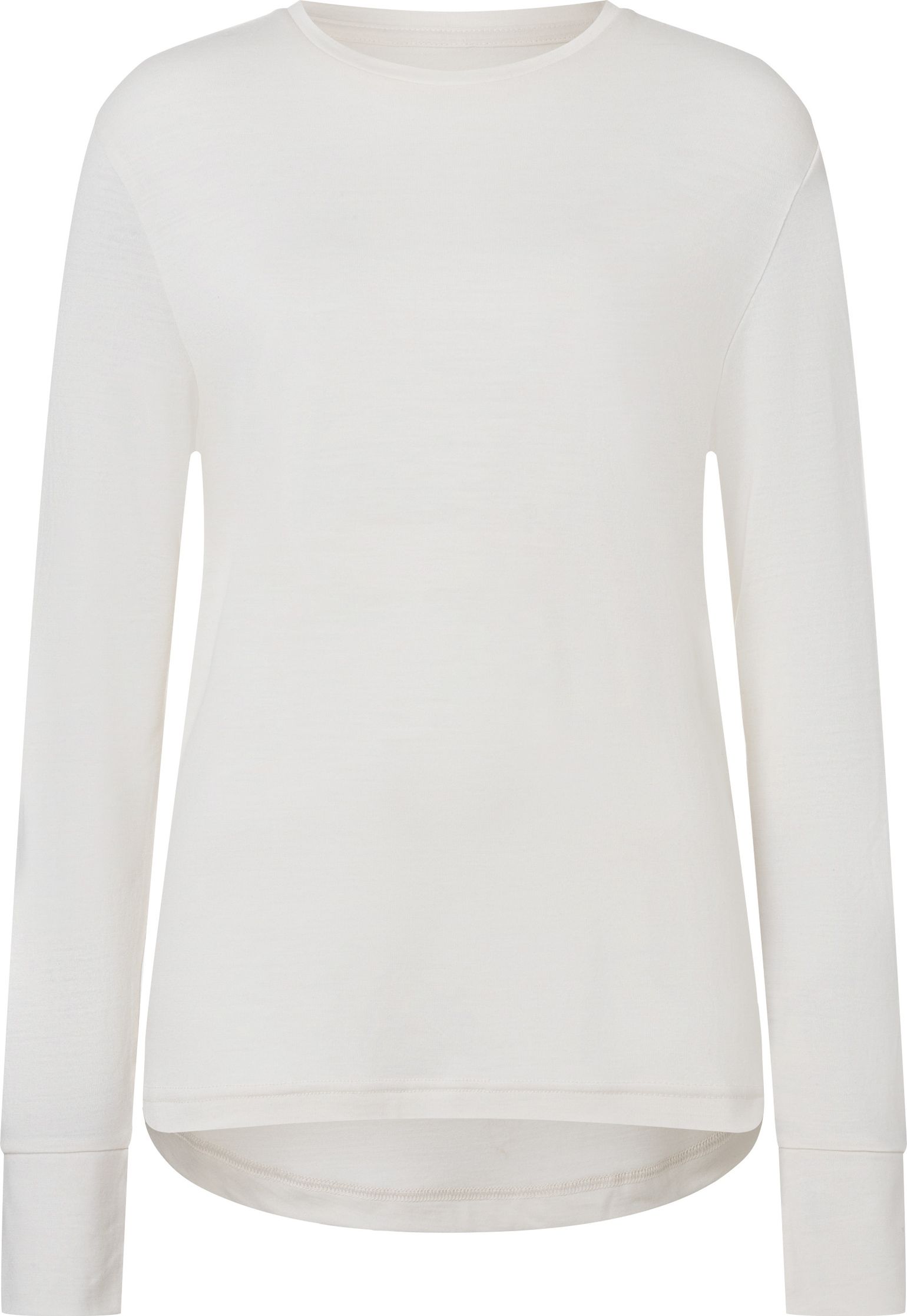 super.natural Women's Warm Up Long Sleeve Fresh White