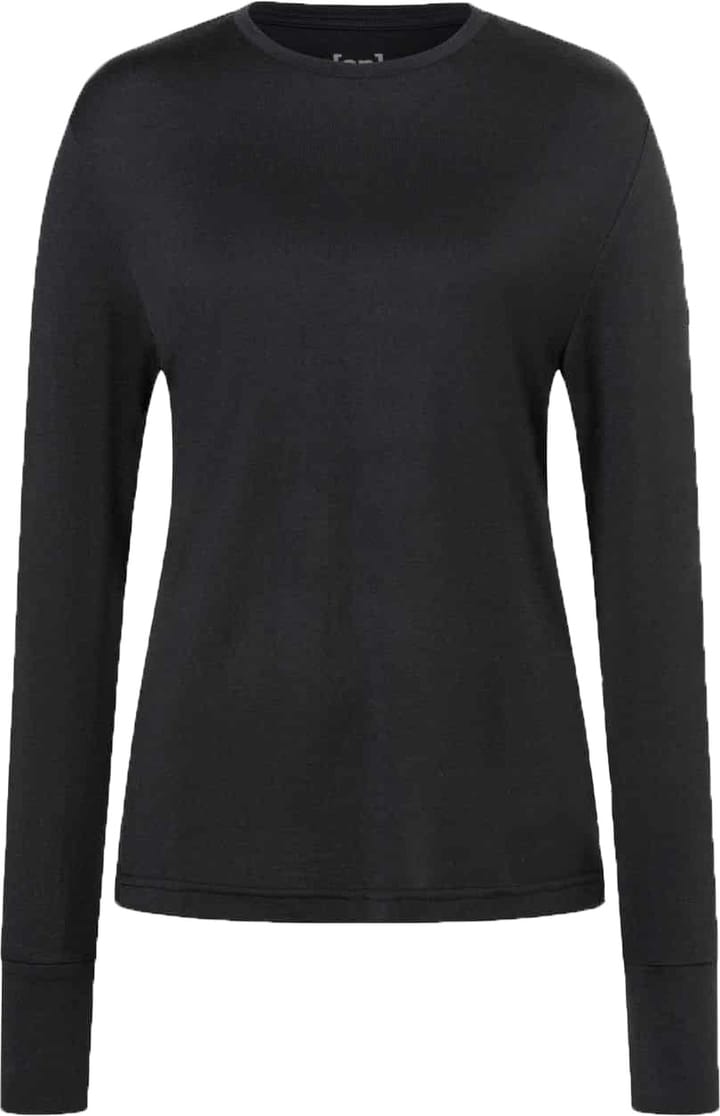 super.natural Women's Warm Up Long Sleeve Jet Black super.natural