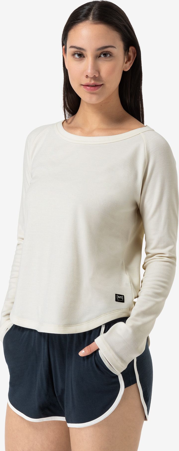 super.natural Women's  Everyday Crew Fresh White super.natural