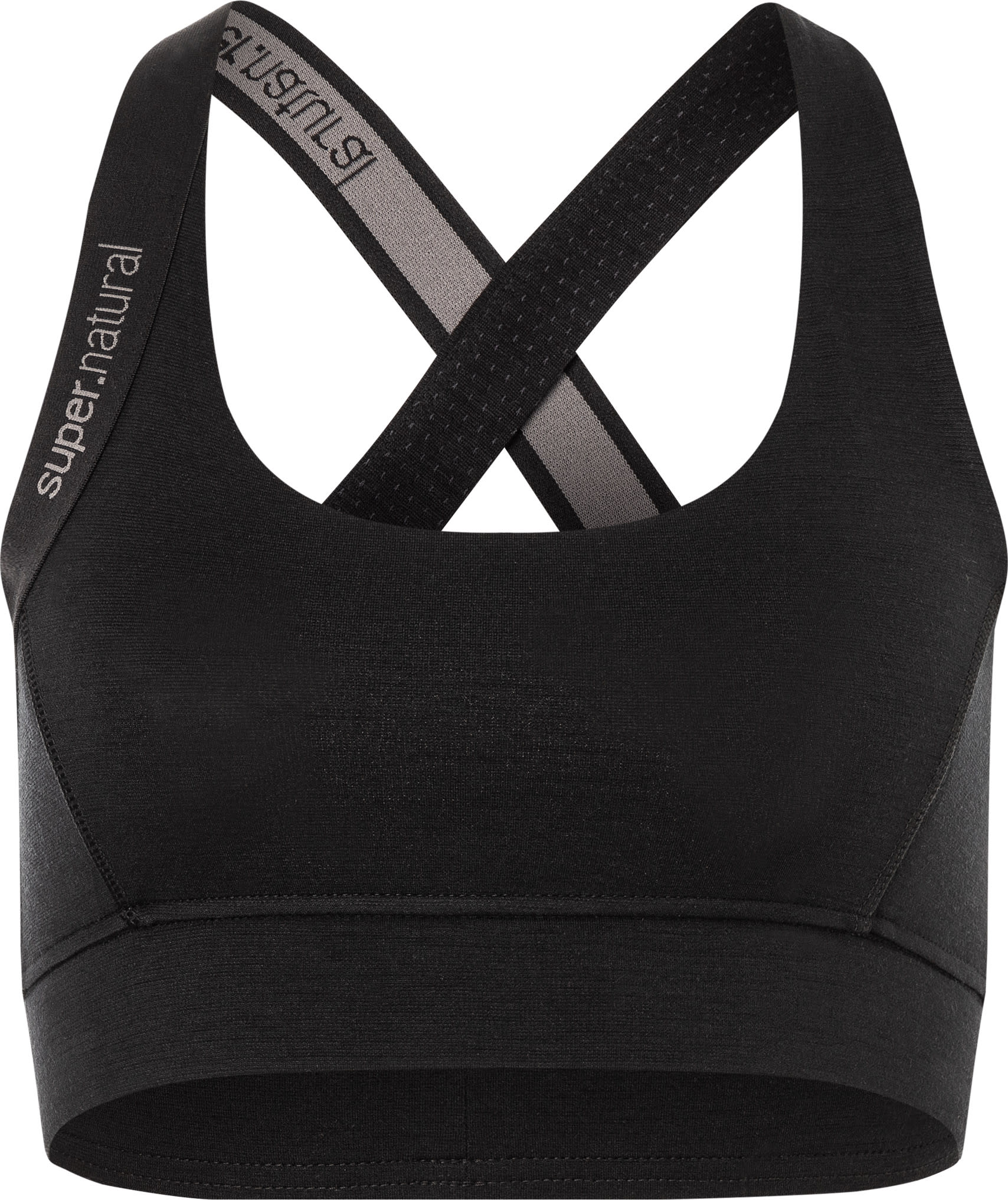 super.natural Women’s Rubberrib bra Jet Black