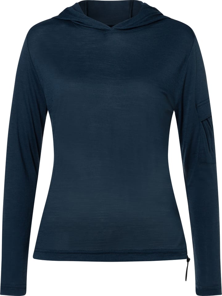 super.natural Women's Relax Light Pocket Hoodie Blueberry super.natural