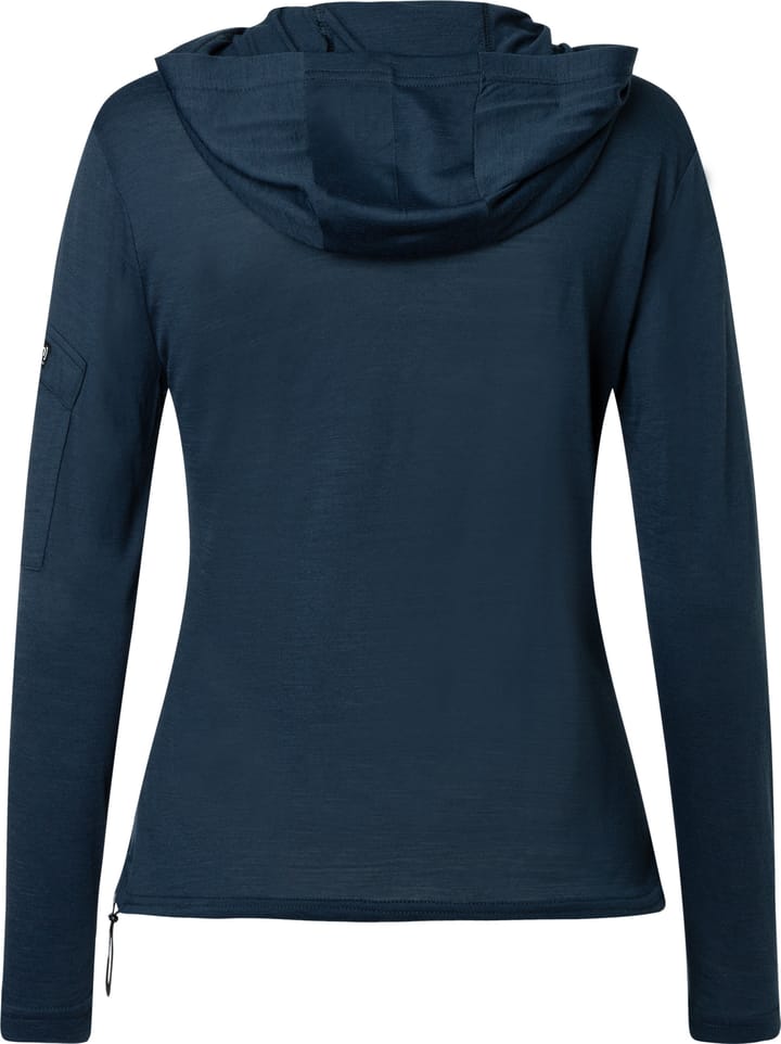 super.natural Women's Relax Light Pocket Hoodie Blueberry super.natural