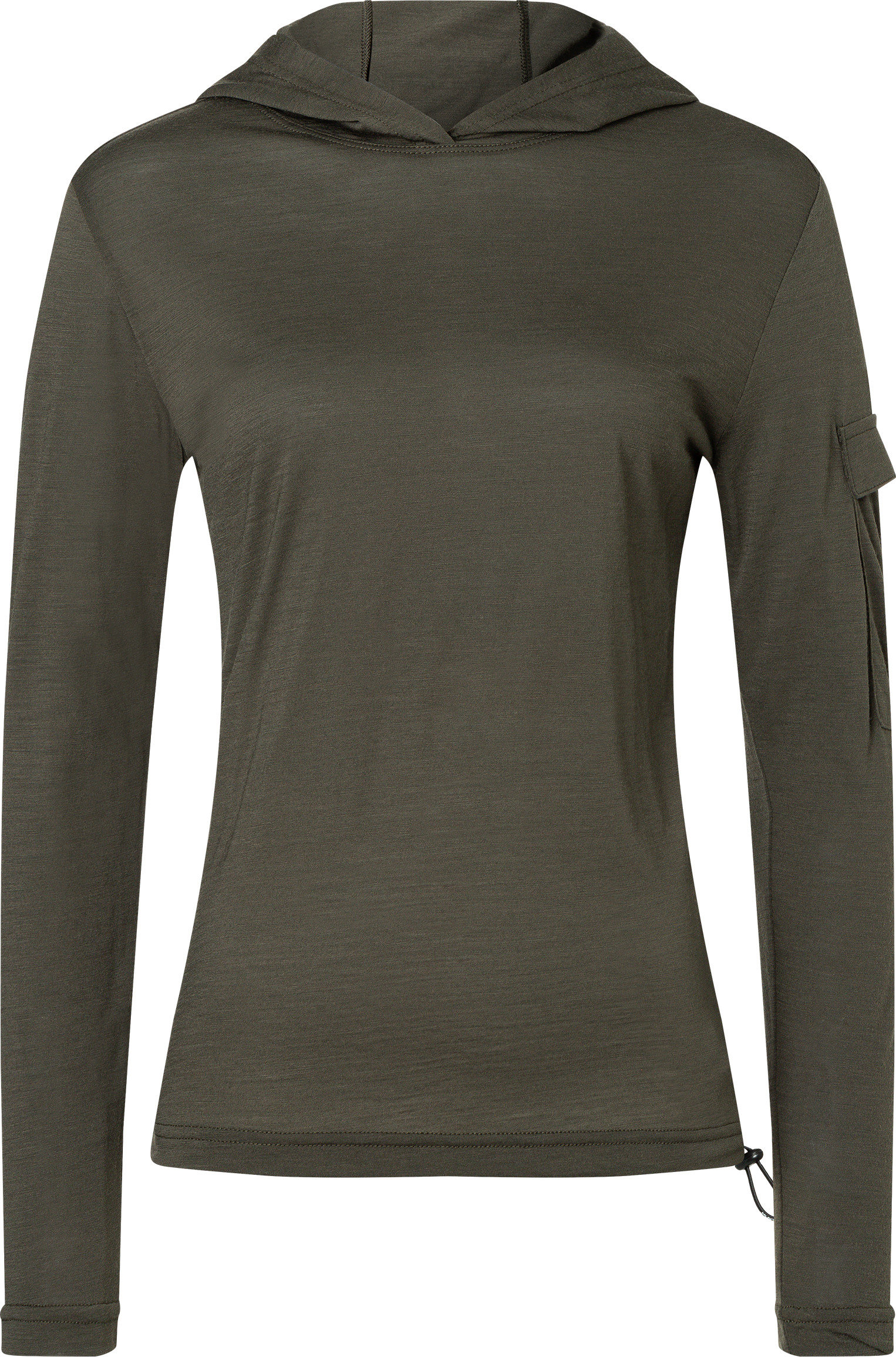 super.natural Women’s Relax Light Pocket Hoodie Black Ink