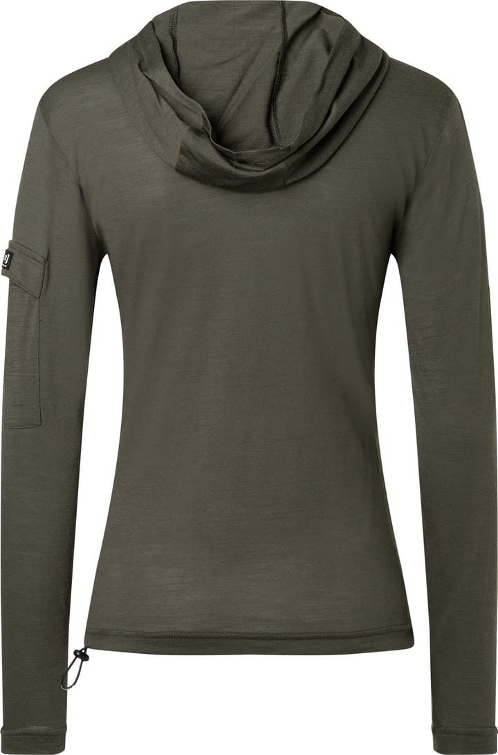 super.natural Women's Relax Light Pocket Hoodie Black Ink super.natural