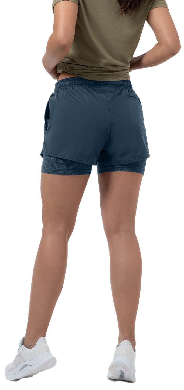 super.natural Women's Double Layer Shorts Blueberry super.natural