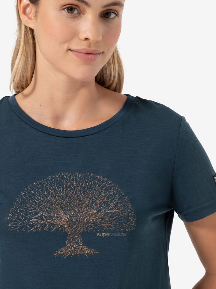 super.natural Women's Tree Of Knowledge Tee Blueberry/copper super.natural