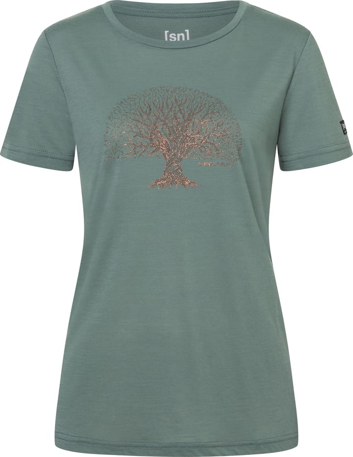 super.natural Women's Tree Of Knowledge Tee Balsam Green/copper super.natural