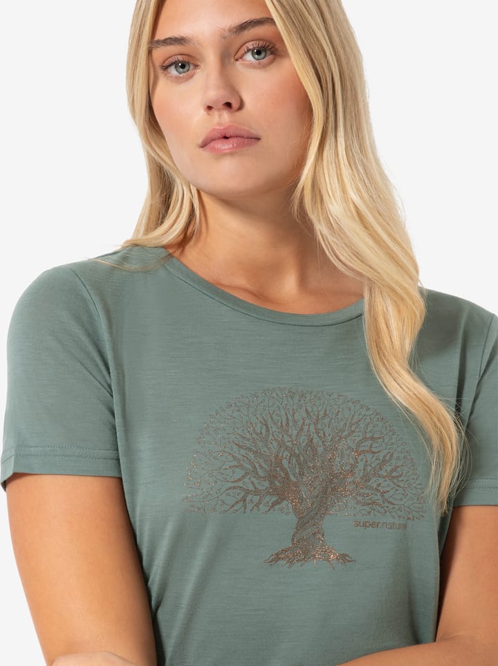 super.natural Women's Tree Of Knowledge Tee Balsam Green/copper super.natural