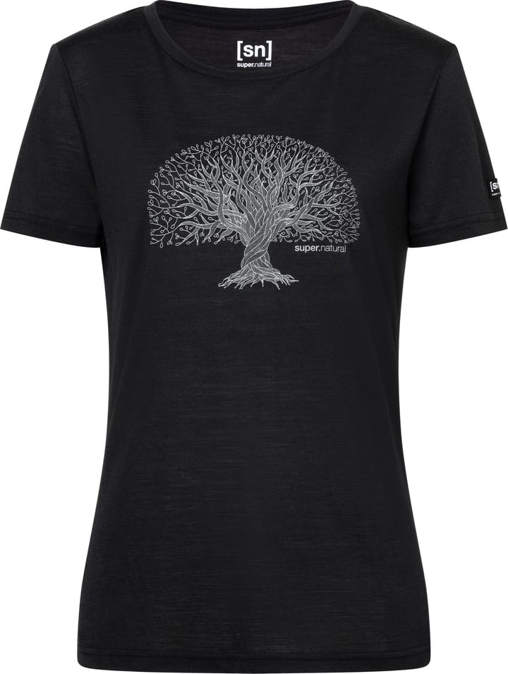 super.natural Women's Tree Of Knowledge Tee Jet Black/feather Grey super.natural