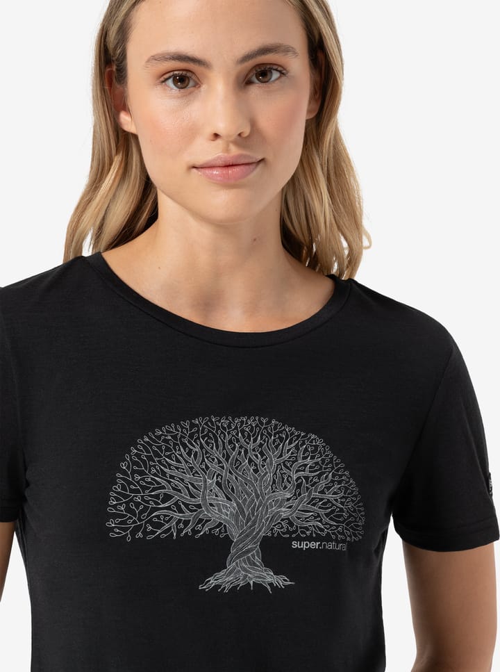 super.natural Women's Tree Of Knowledge Tee Jet Black/feather Grey super.natural