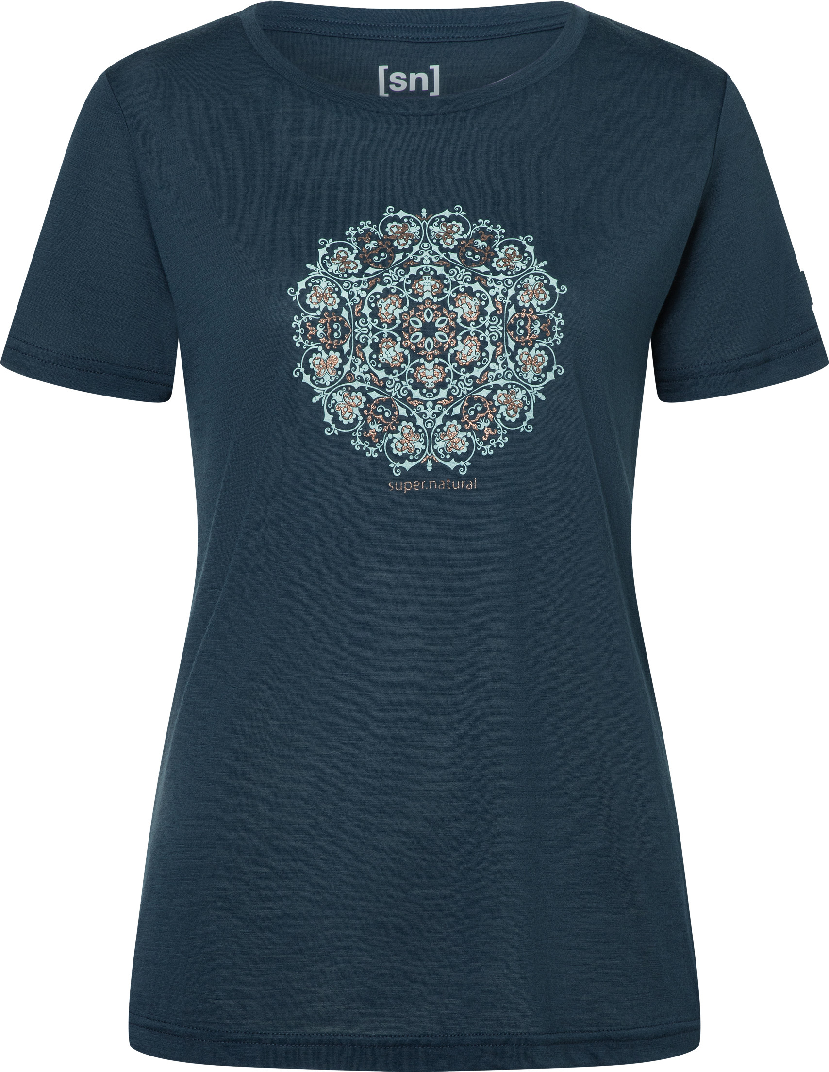 super.natural Women’s Ornament Tee Blueberry/light Jade/copper