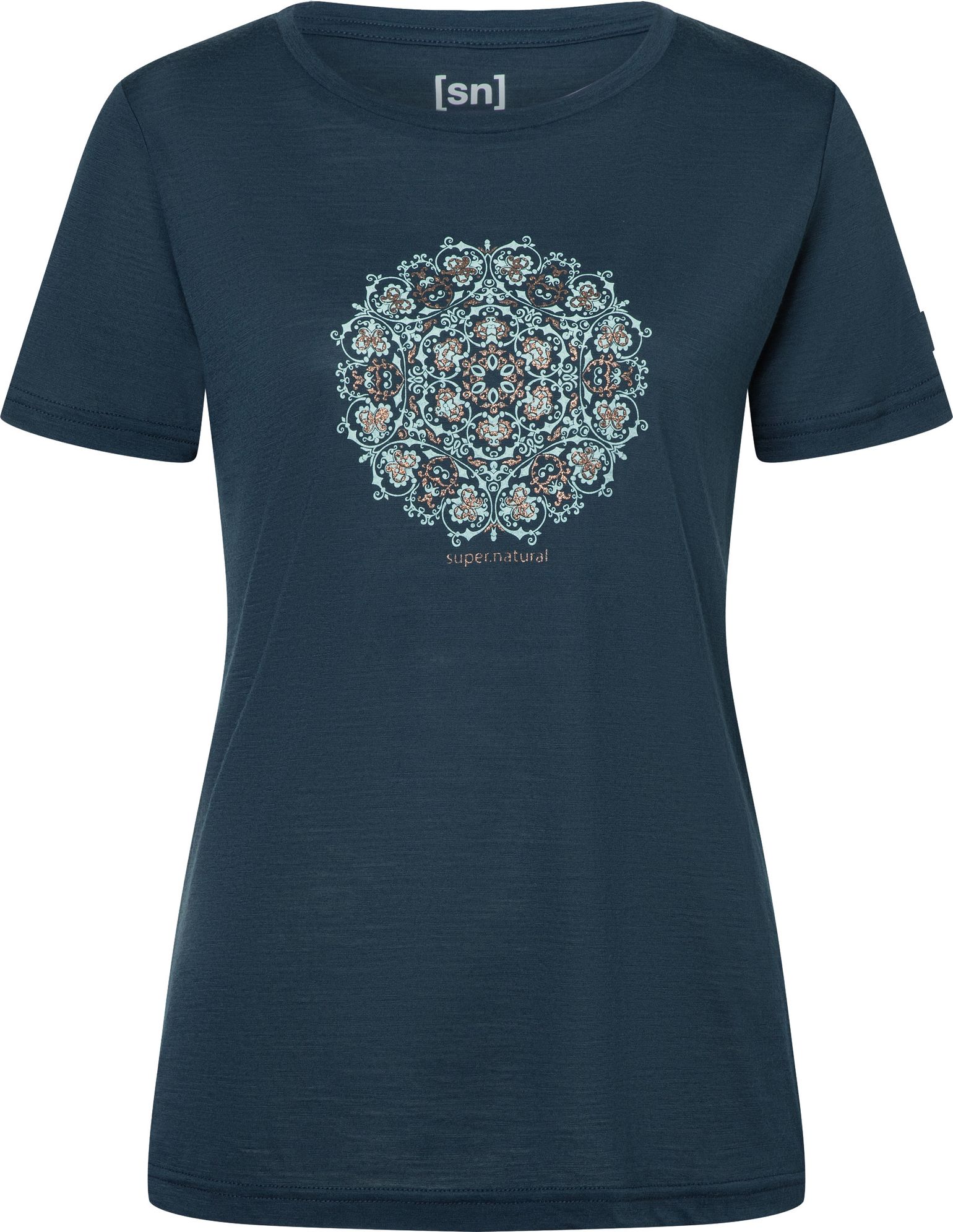 super.natural Women's Ornament Tee Blueberry/light Jade/copper