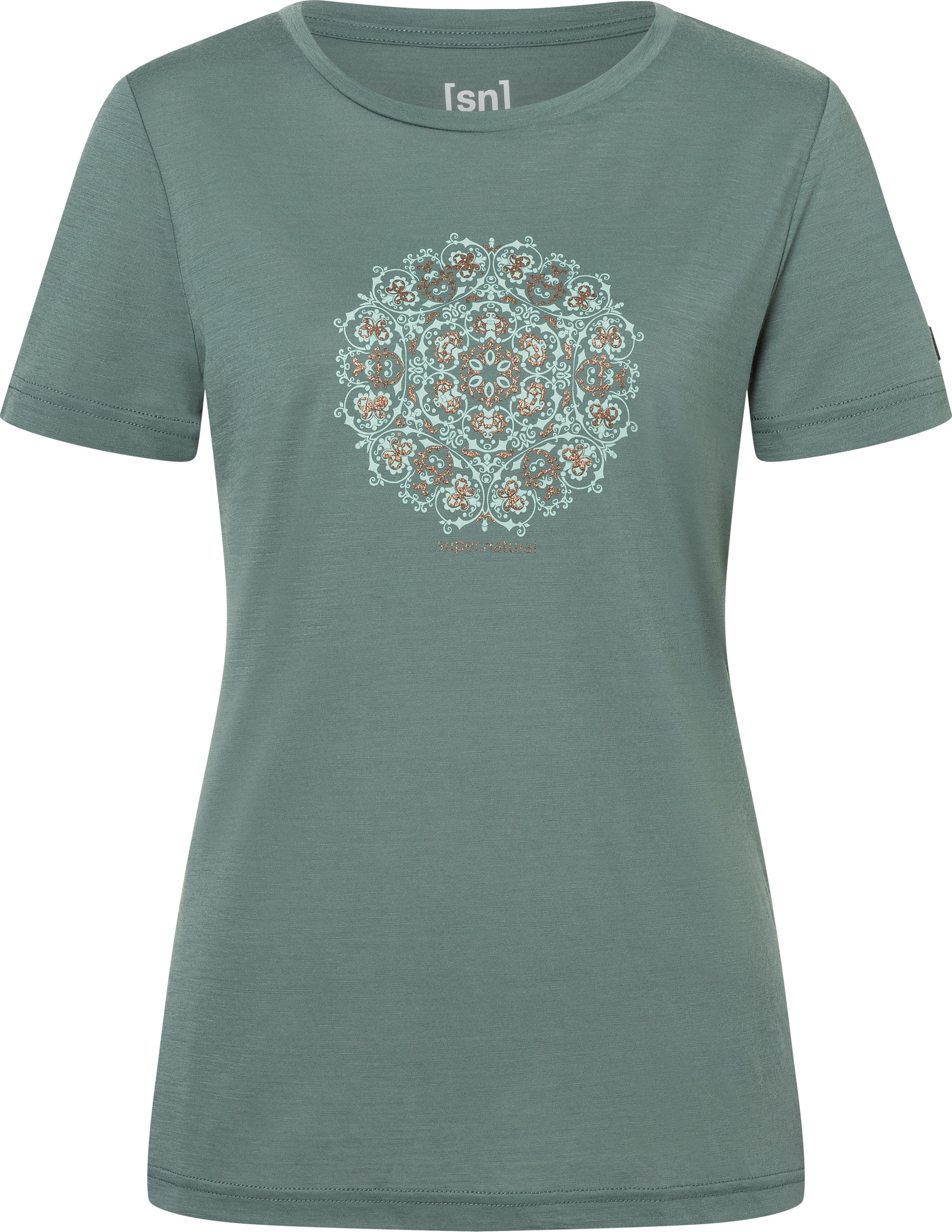 super.natural Women’s Ornament Tee Balsam Green/light Jade/copper