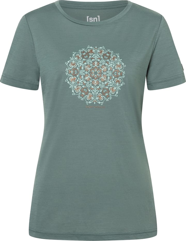 super.natural Women's Ornament Tee Balsam Green/light Jade/copper super.natural